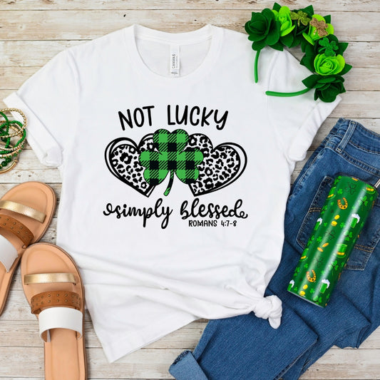 Not Lucky Simply Blessed Women's T-Shirt