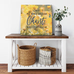 I Can Do All Things - Philippians 4:13 Sunflower Premium Square Canvas