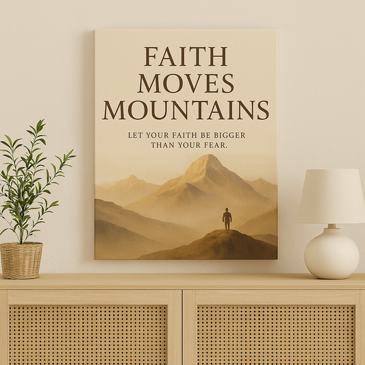 Faith Moves Mountains Canvas