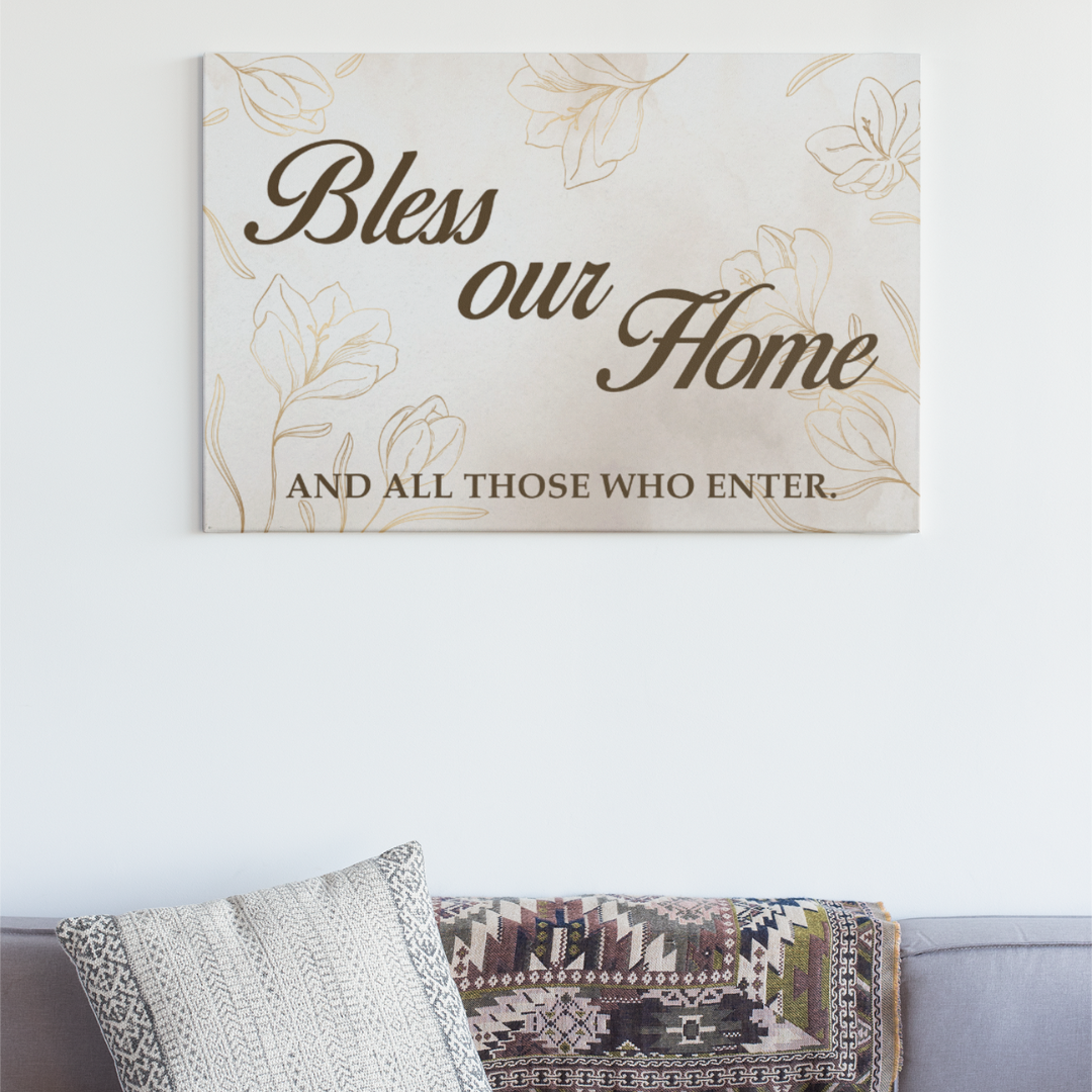 Bless Our Home Premium Canvas