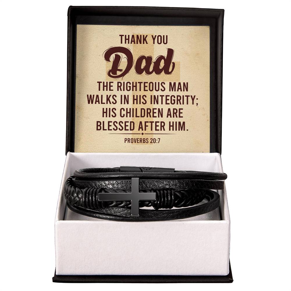 Dad Premium Men's Cross Bracelet