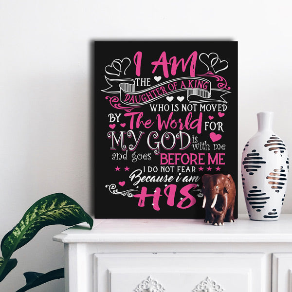 Daughter Of A King Premium Canvas