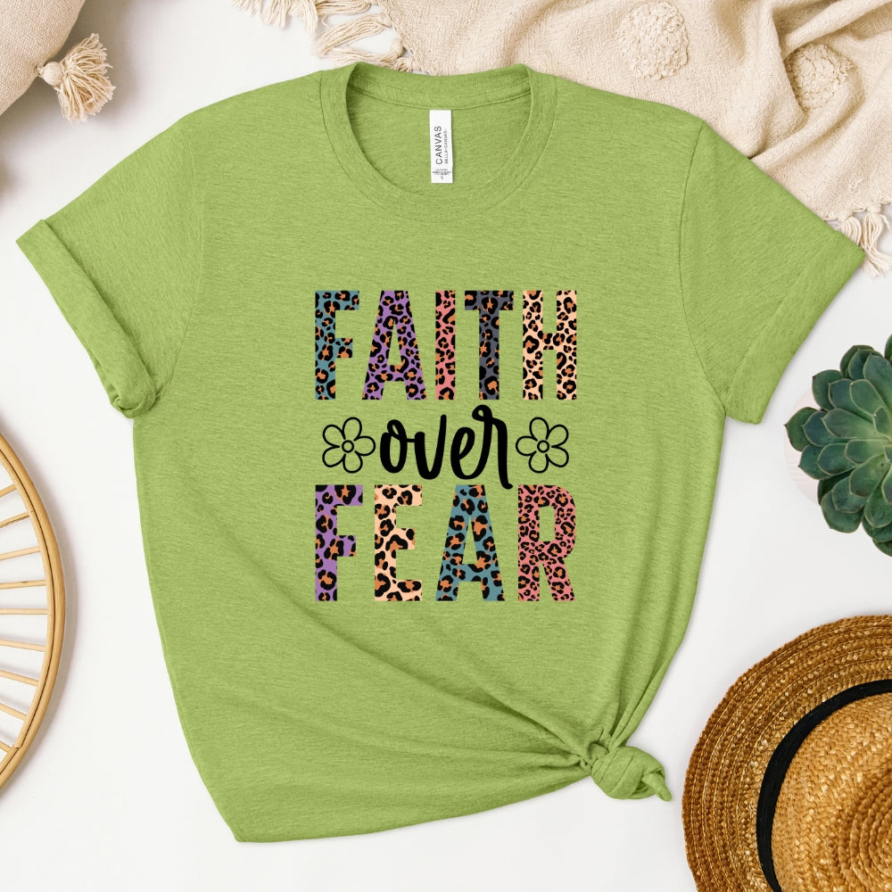 Faith Over Fear Print Women's T-Shirt
