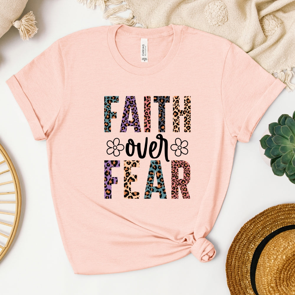 Faith Over Fear Print Women's T-Shirt