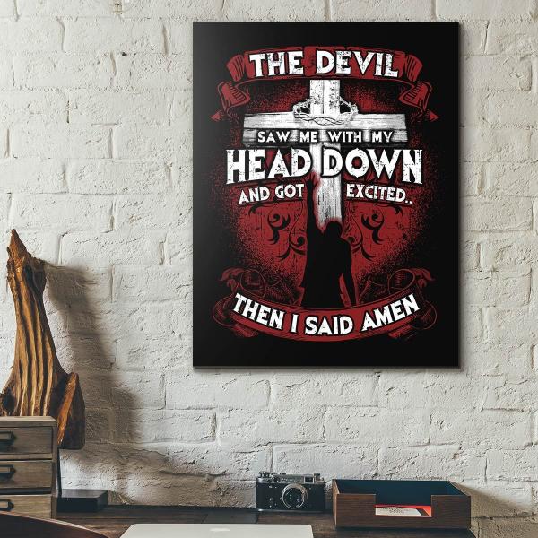"Then I Said Amen" Premium Printed Canvas