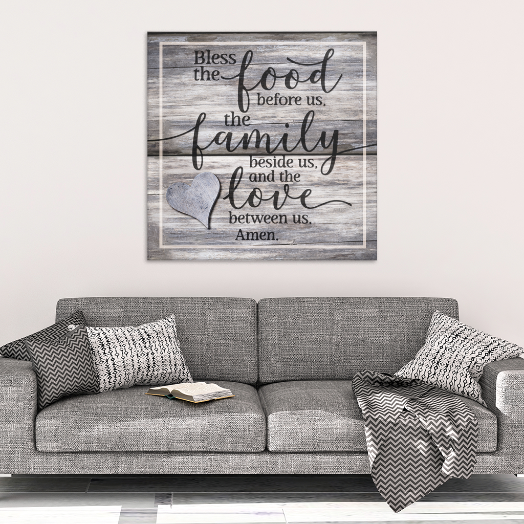 "Food Family Love " Premium Canvas