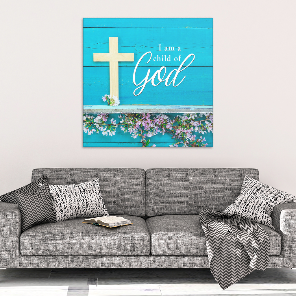 "I AM A CHILD OF GOD" PREMIUM CANVAS