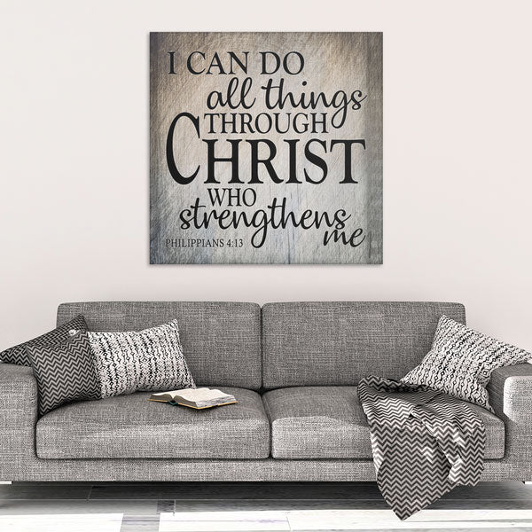 I Can Do All Things - Premium Square Canvas