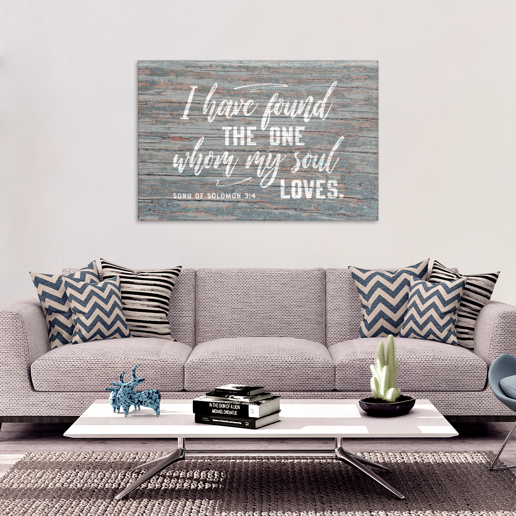 "Found the One Whom My Soul Loves" Premium Canvas