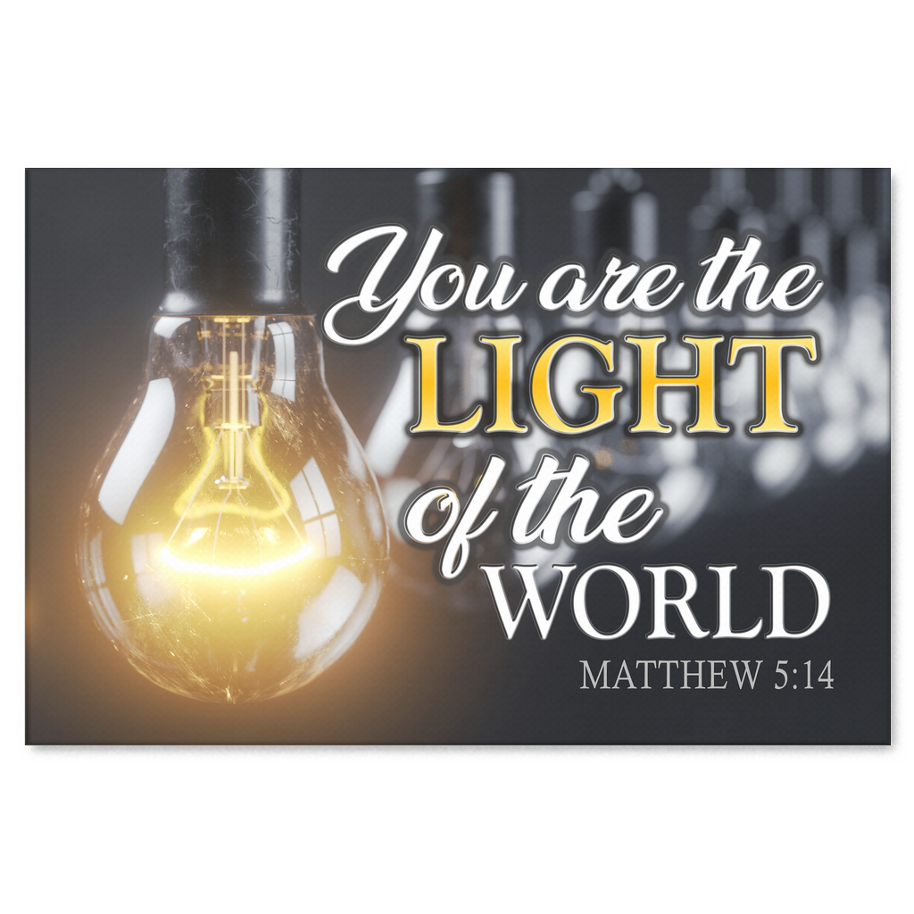 "You Are The Light of The World" Premium Canvas