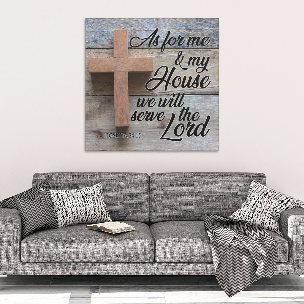 "We Will Serve the Lord" Premium Canvas
