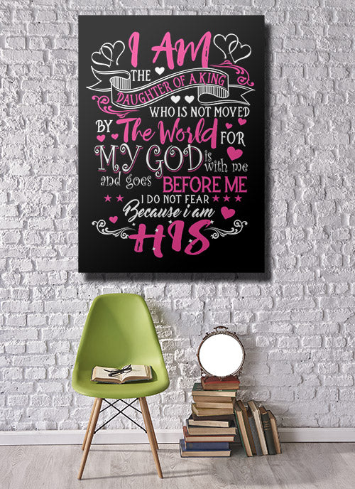 Daughter Of A King Premium Canvas