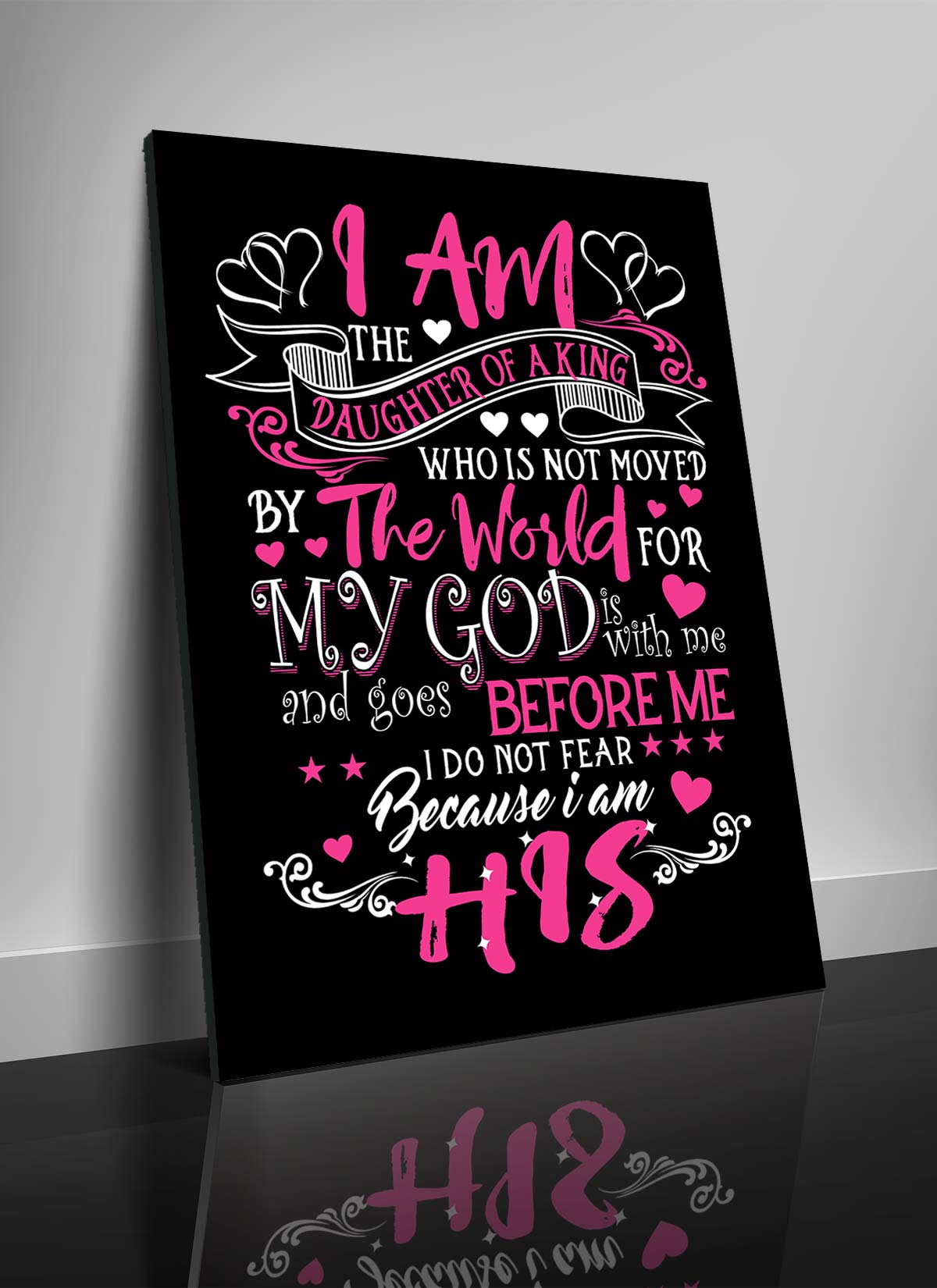 daughter of a king canvas wall art