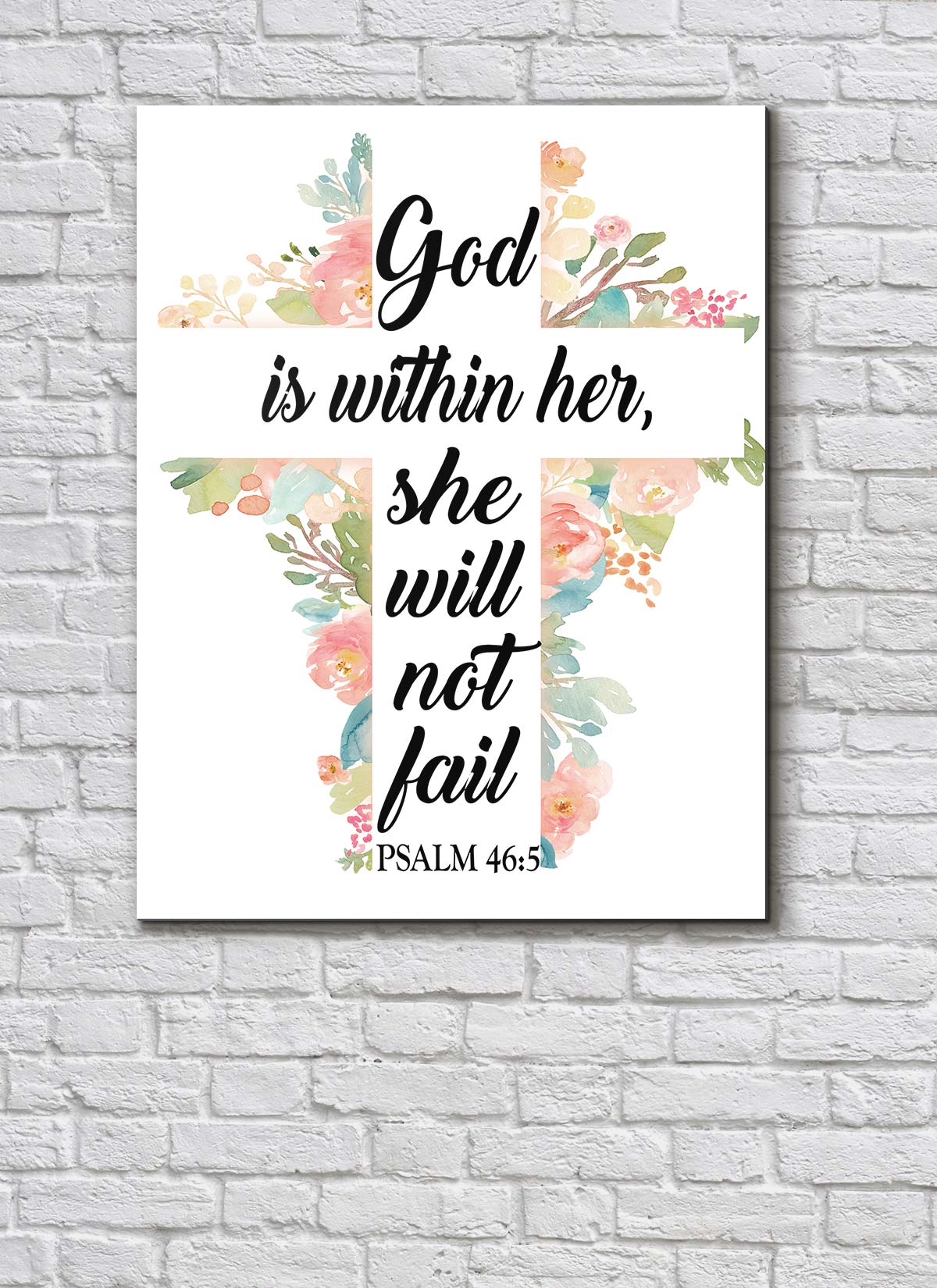 "GOD IS WITHIN HER" PREMIUM CANVAS