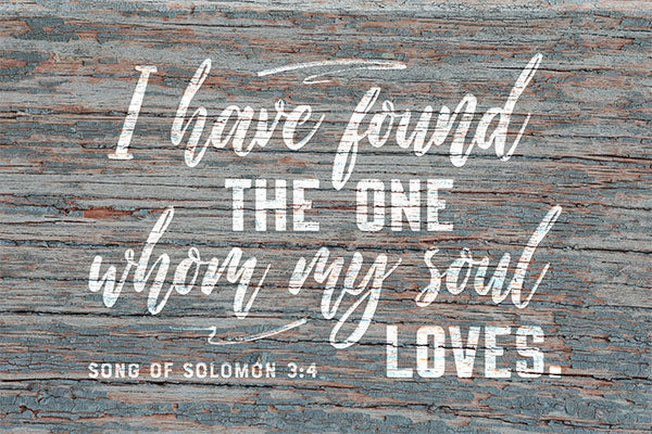 "Found the One Whom My Soul Loves" Premium Canvas