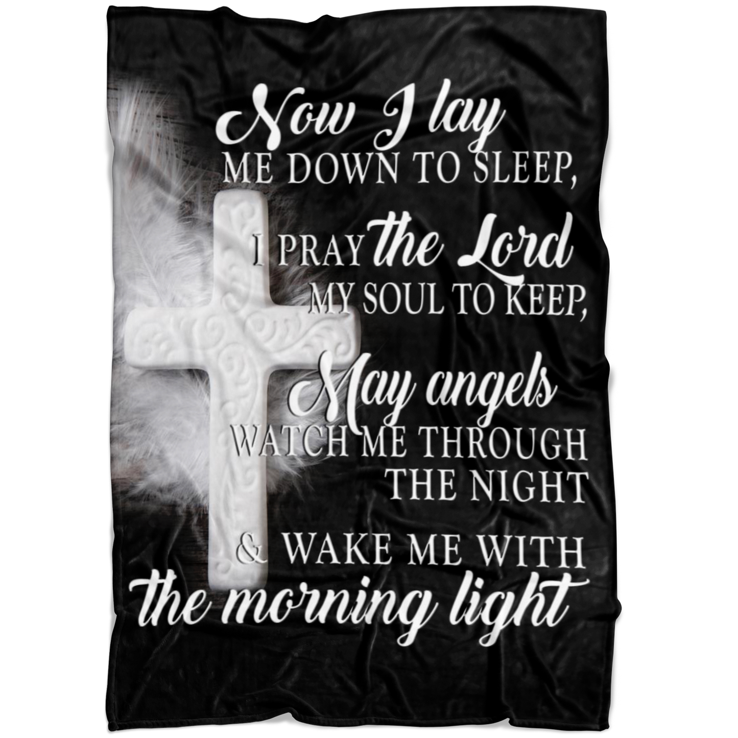 "Now I Lay Me Down To Sleep" Fleece Blanket