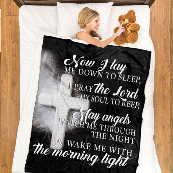 "Now I Lay Me Down To Sleep" Fleece Blanket