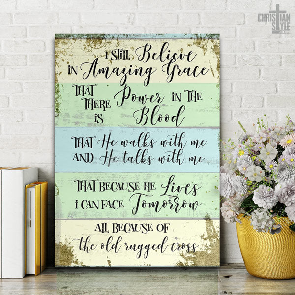 "Amazing Grace" Canvas Wall Art