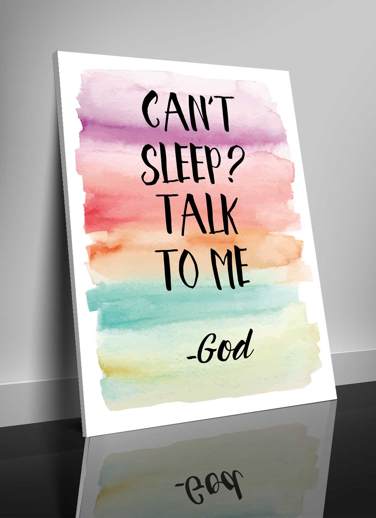 "Can't Sleep? Talk to Me" Premium Canvas
