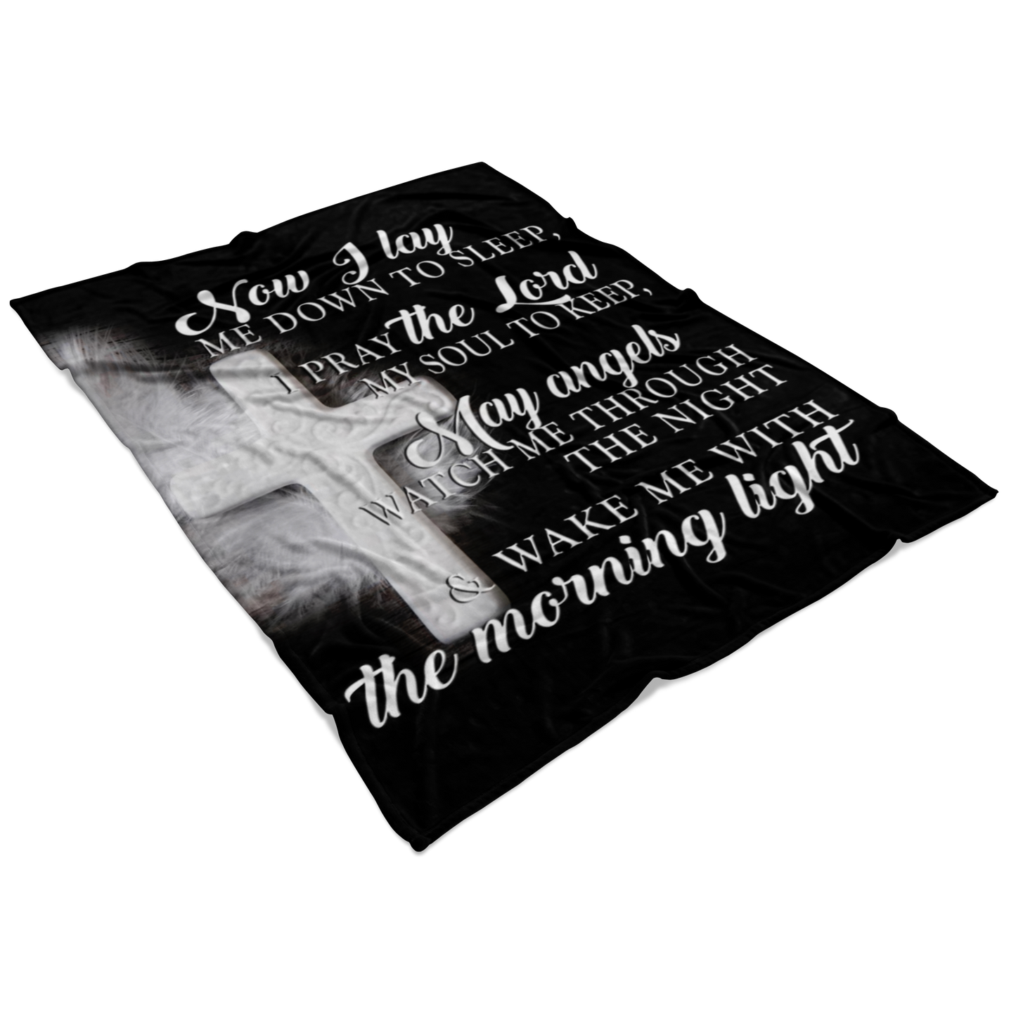 "Now I Lay Me Down To Sleep" Fleece Blanket