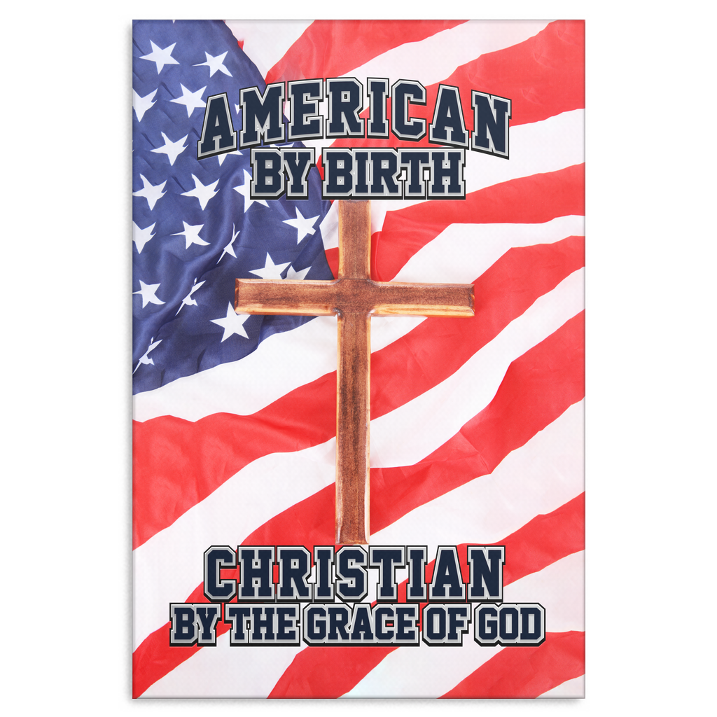 "American By Birth" Premium Canvas