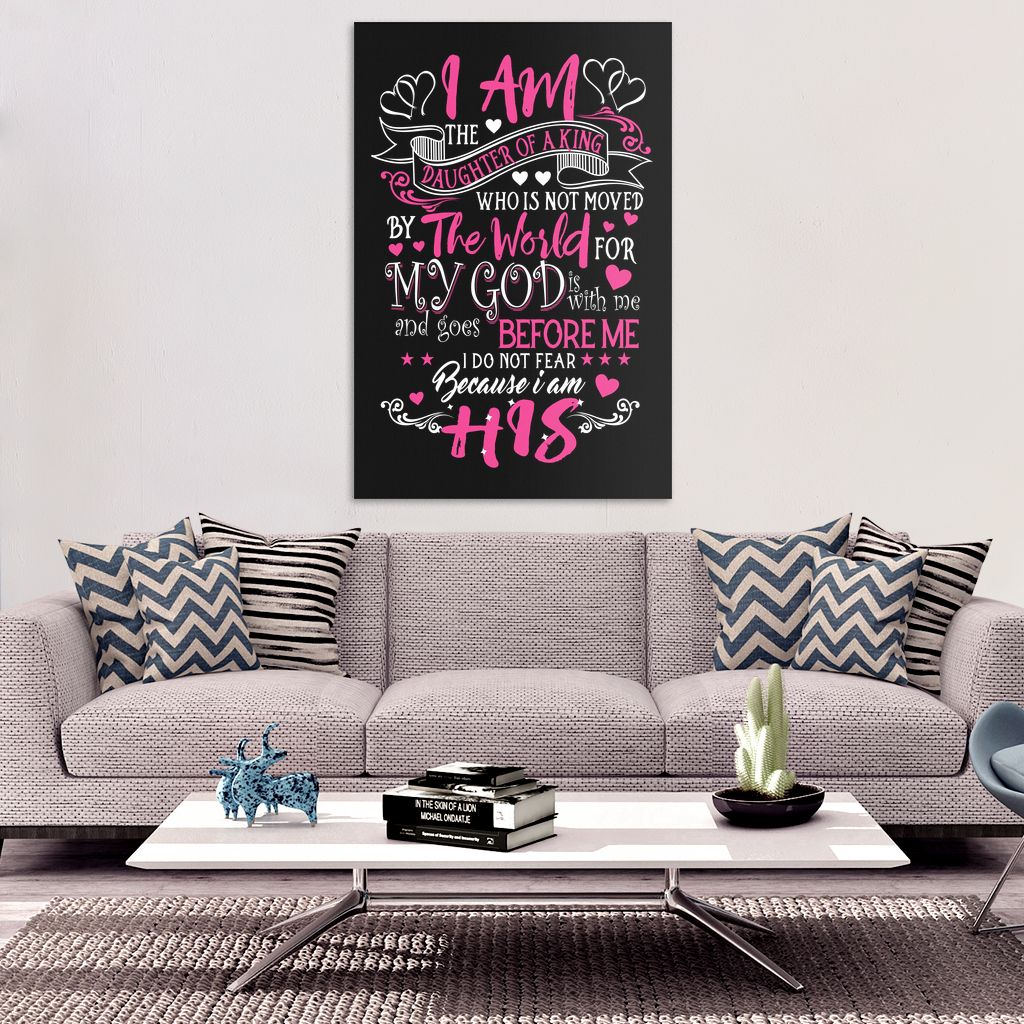 Daughter Of A King Premium Canvas