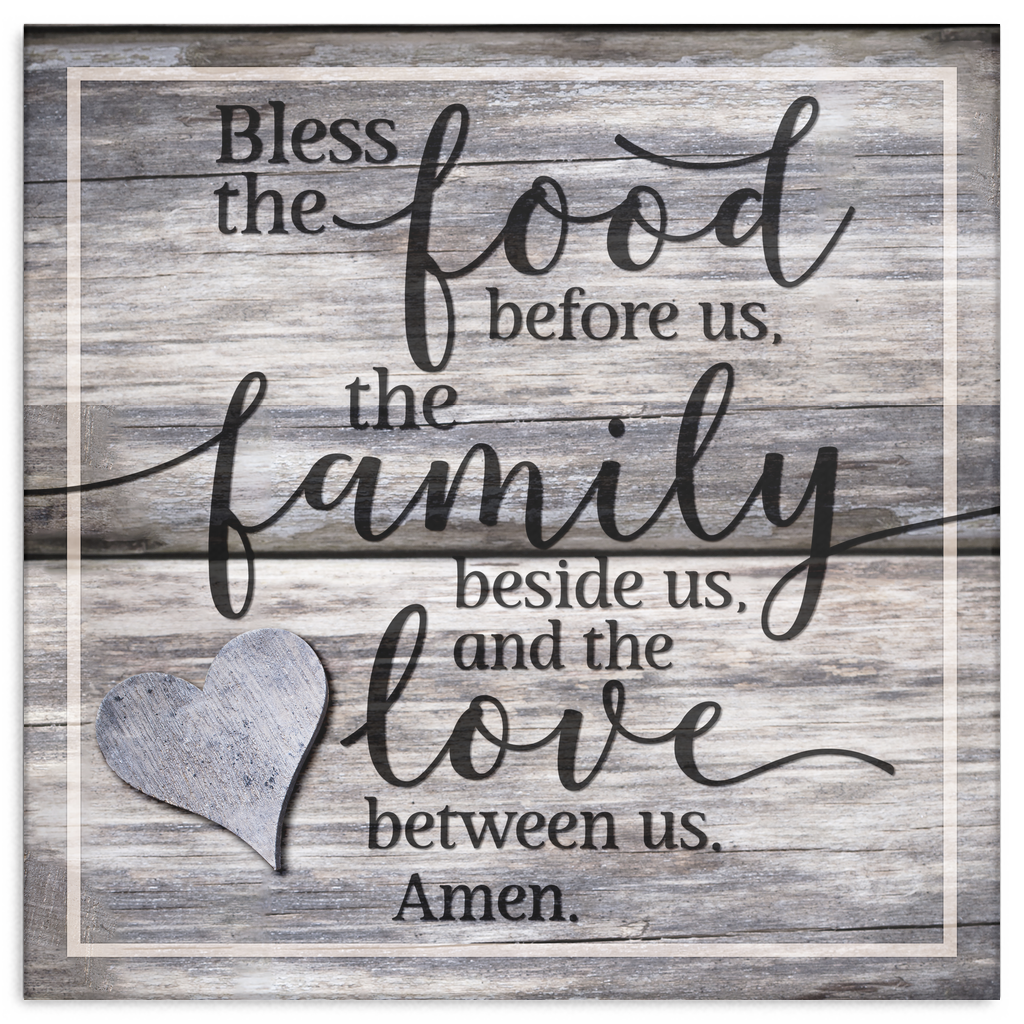 "Food Family Love " Premium Canvas
