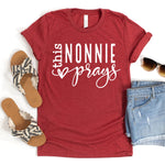 This Nonnie Prays Women's T-Shirt