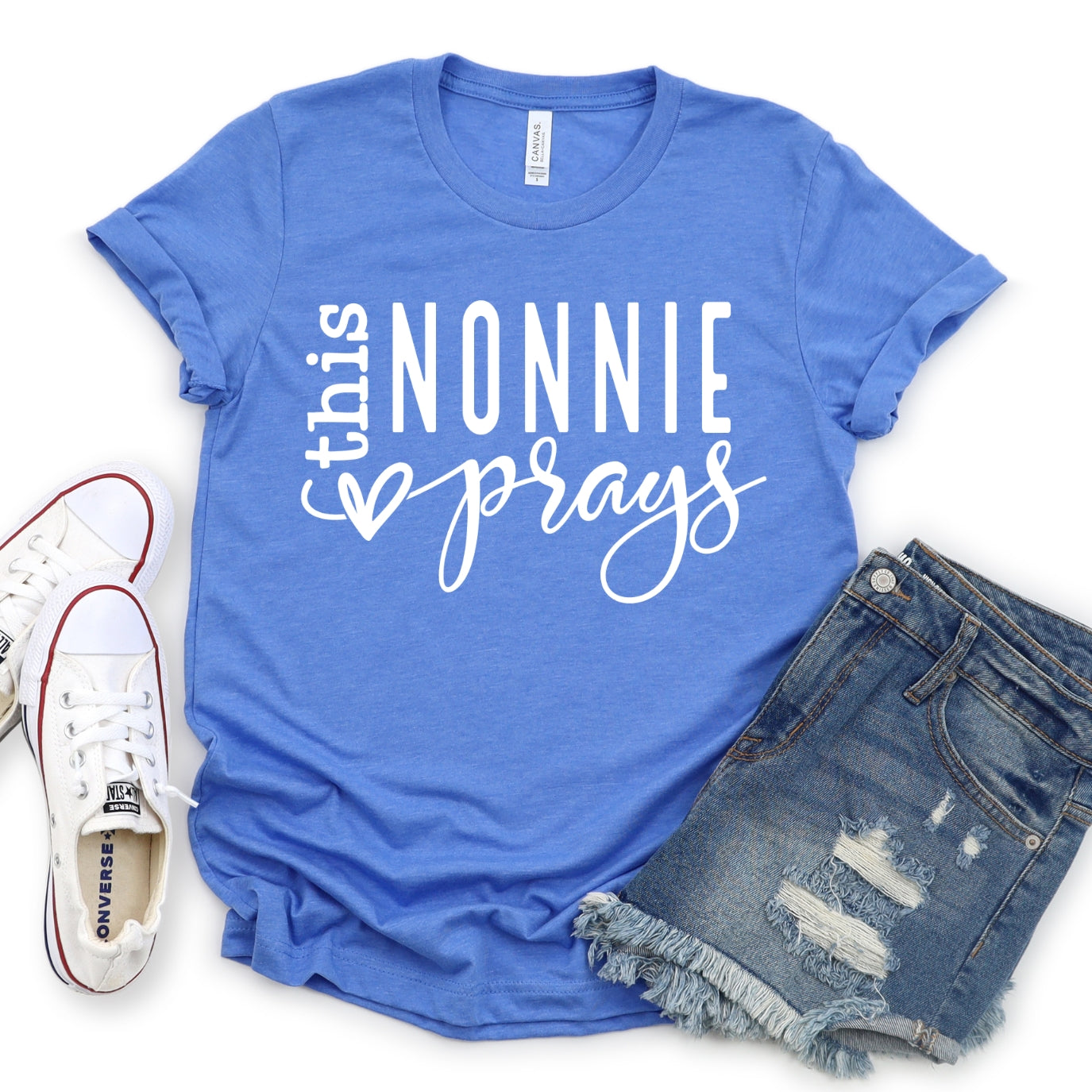 This Nonnie Prays Women's T-Shirt