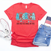 America God Shed His Light On Thee Women's T-Shirt