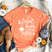 Autumn Leaves & Pumpkins Please Women's T-Shirt