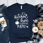 Autumn Leaves & Pumpkins Please Women's T-Shirt