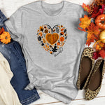 Thankful Pumpkin Heart Women's T-Shirt