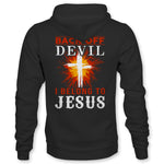 "Back Off Devil - I Belong To Jesus" Men's Hoodie