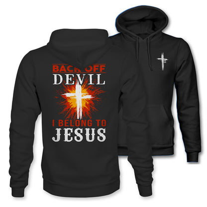 "Back Off Devil - I Belong To Jesus" Men's Hoodie