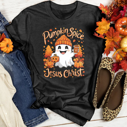 Pumpkin Spice Jesus Christ Women's T-Shirt