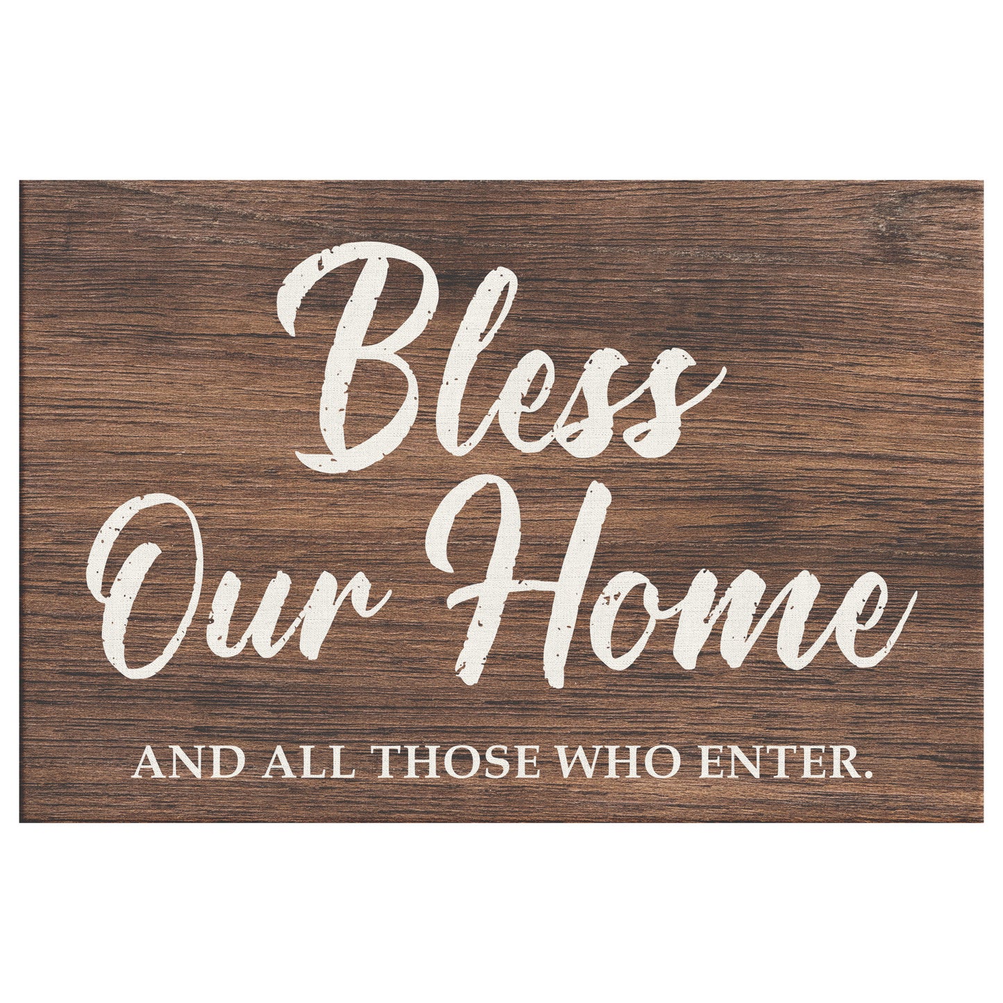 Bless Our Home Rustic Premium Canvas