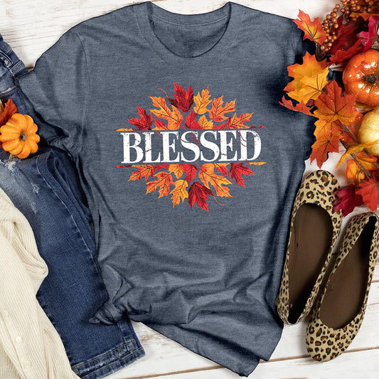 Blessed Fall Leaves Women's T-Shirt