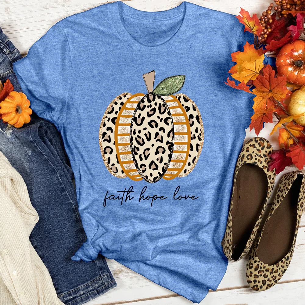 Faith Hope Love Pumpkin Women's T-Shirt