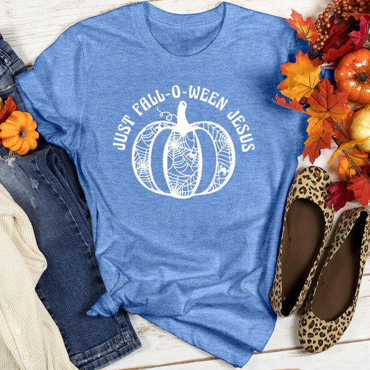 Just Fall-O-Ween Jesus Halloween Women's T-Shirt
