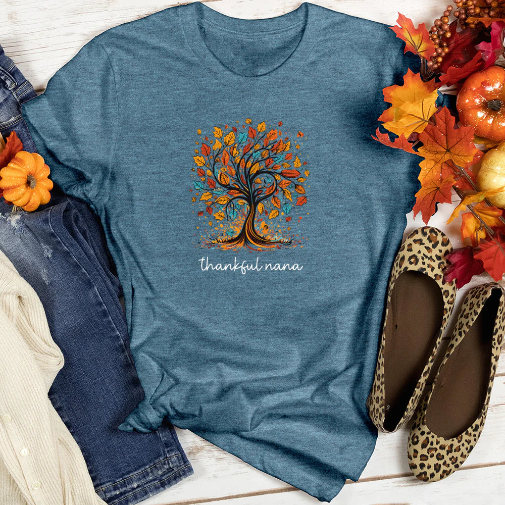 Paisley Fall Thankful Nana Women's T-Shirt