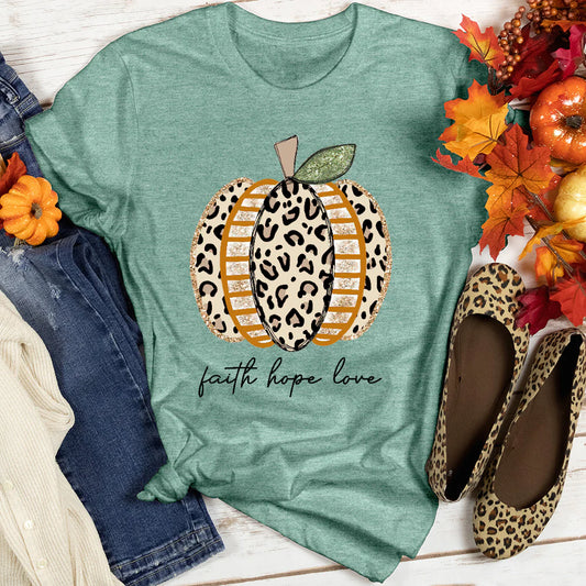 Faith Hope Love Pumpkin Women's T-Shirt