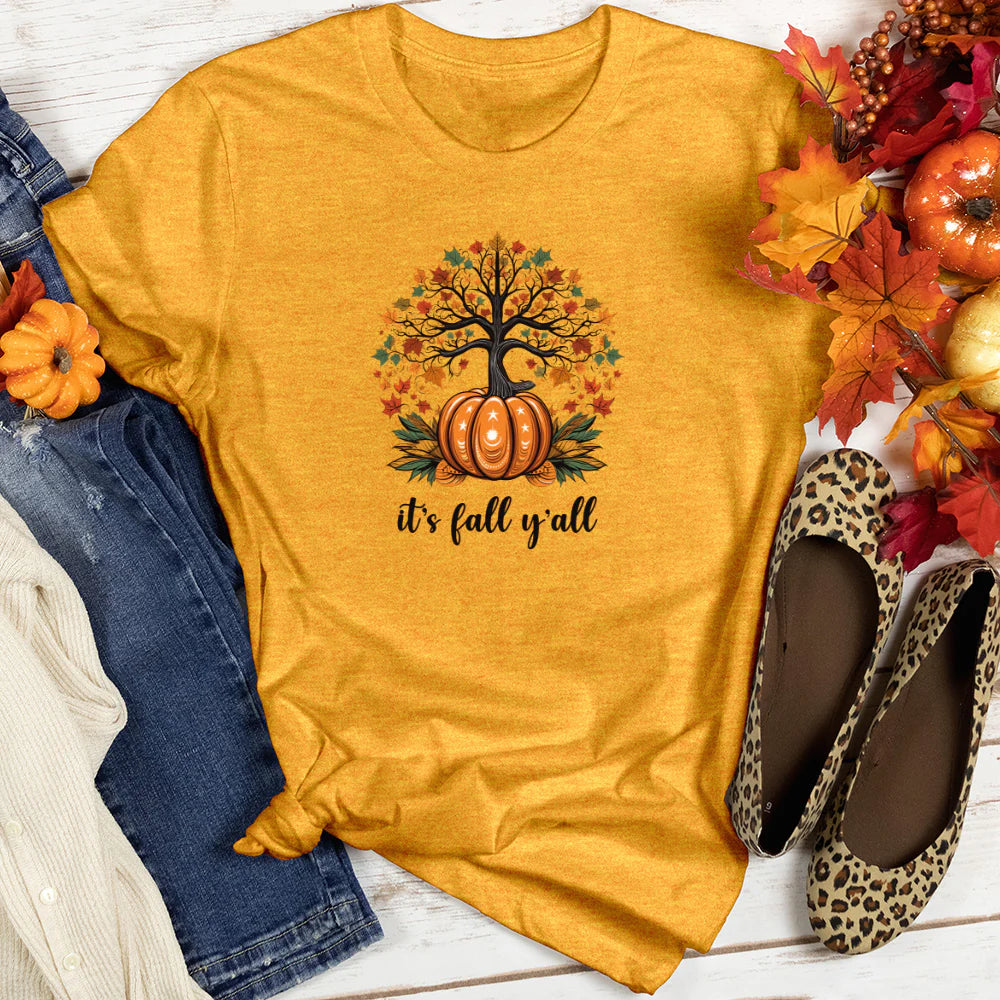 Harvest Tree Pumpkin Women's T-Shirt