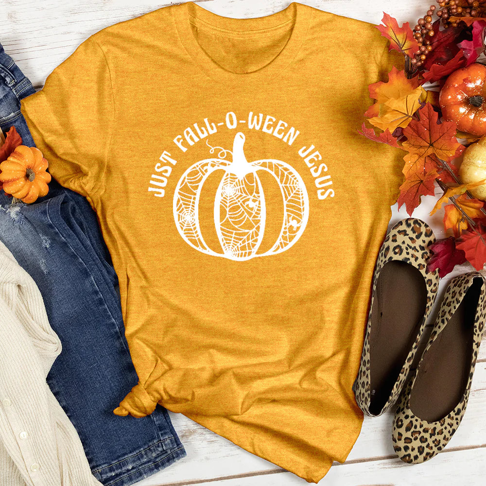 Just Fall-O-Ween Jesus Halloween Women's T-Shirt