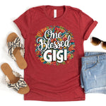 One Blessed Gigi Floral Women's T-Shirt