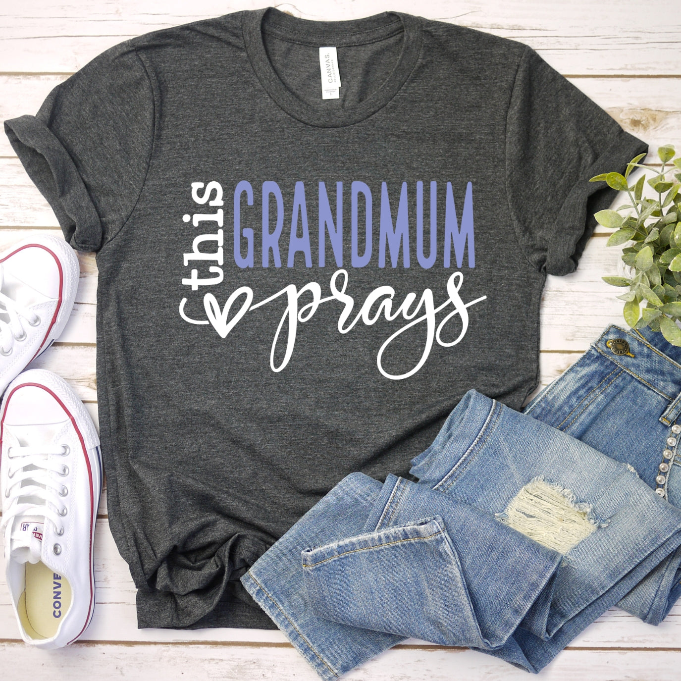 This Grandmum Prays Women's T-Shirt