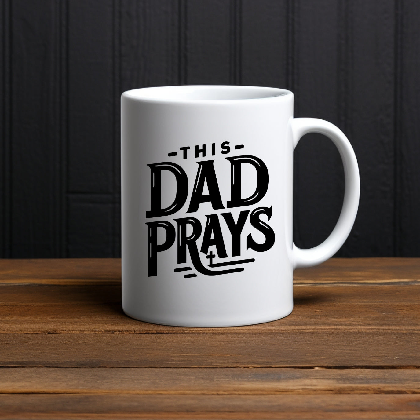 This Dad Prays 15oz Coffee Mug