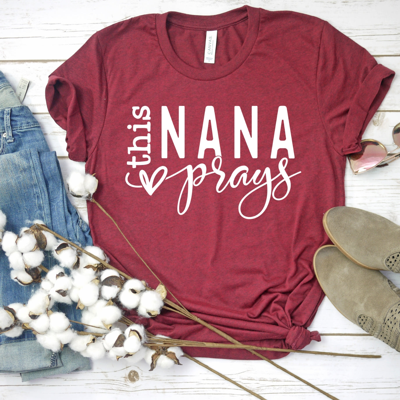 This Nana Prays Women's T-Shirt