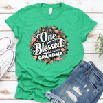 One Blessed Grandma Floral Women's T-Shirt