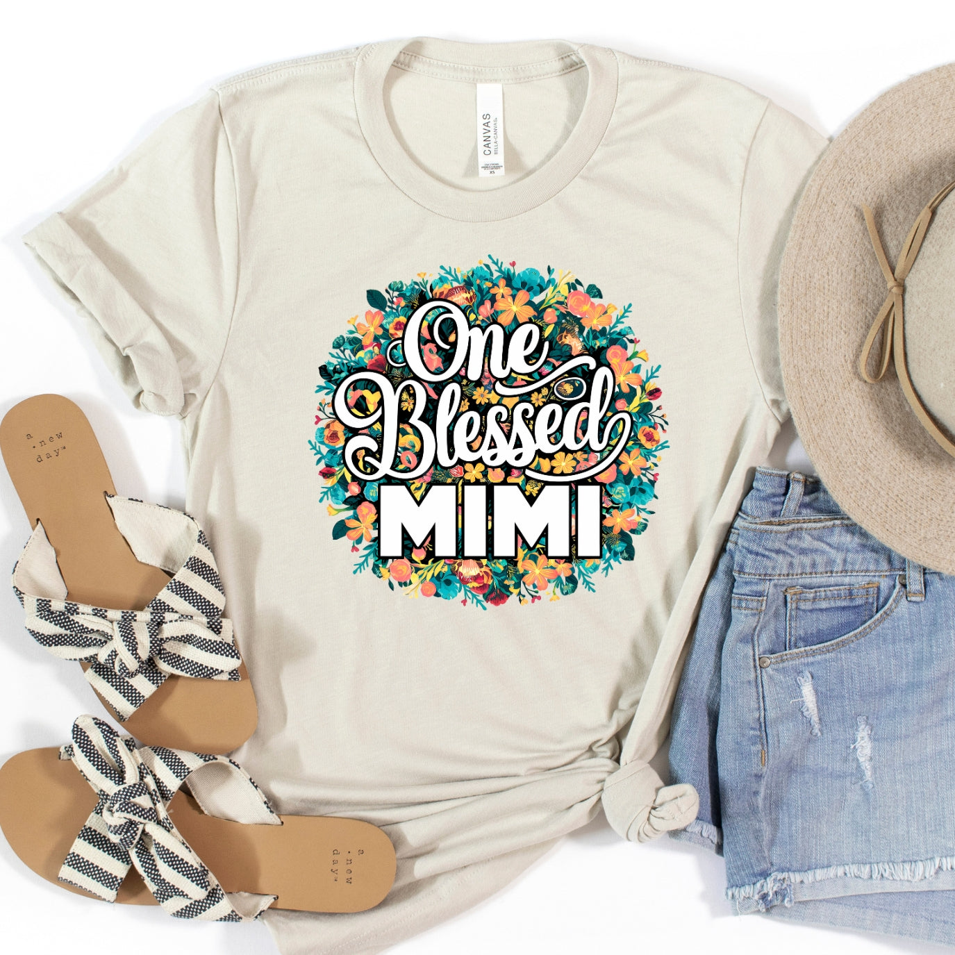 One Blessed Mimi Floral Women's T-Shirt